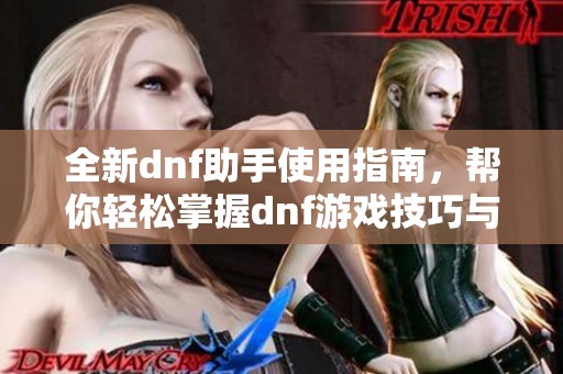 全新dnf助手使用指南，帮你轻松掌握dnf游戏技巧与攻略！