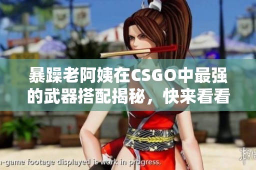 暴躁老阿姨在CSGO中最强的武器搭配揭秘，快来看看吧