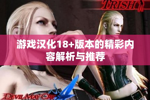 游戏汉化18+版本的精彩内容解析与推荐