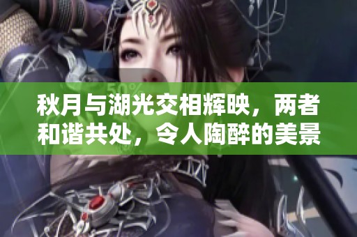 秋月与湖光交相辉映，两者和谐共处，令人陶醉的美景。