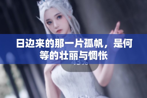 日边来的那一片孤帆，是何等的壮丽与惆怅