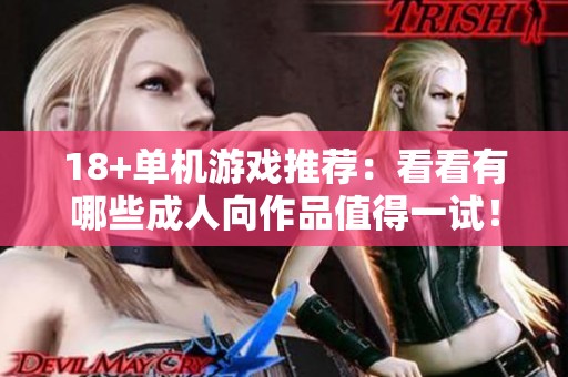18+单机游戏推荐：看看有哪些**向作品值得一试！