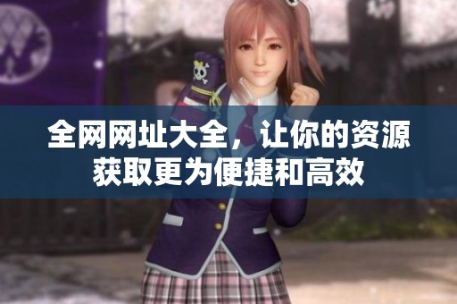 全网网址大全，让你的资源获取更为便捷和高效