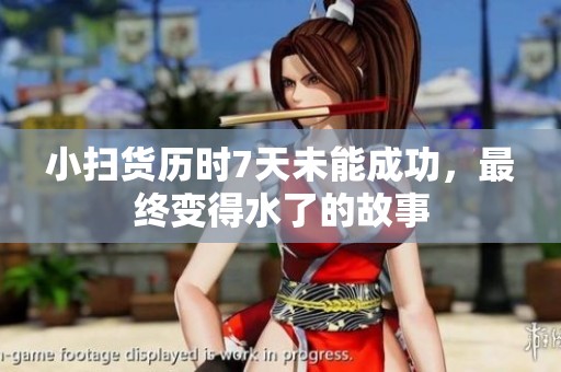 小扫货历时7天未能成功，最终变得水了的故事