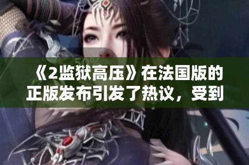 《2监狱高压》在法国版的正版发布引发了热议，受到了广泛关注