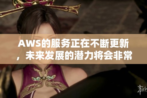 AWS的服务正在不断更新，未来发展的潜力将会非常巨大