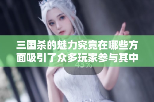 三国杀的魅力究竟在哪些方面吸引了众多玩家参与其中呢