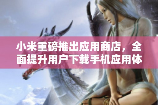 小米重磅推出应用商店，全面提升用户下载手机应用体验