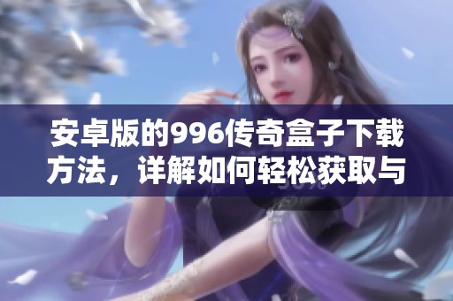 安卓版的996传奇盒子下载方法，详解如何轻松获取与安装。