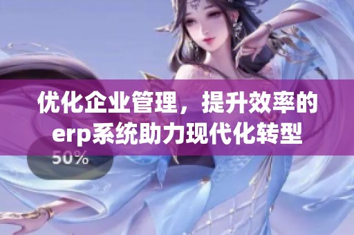 优化企业管理，提升效率的erp系统助力现代化转型