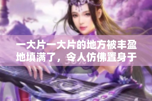 一大片一大片的地方被丰盈地填满了，令人仿佛置身于一片繁盛的景象中