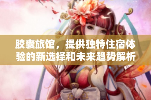 胶囊旅馆，提供独特住宿体验的新选择和未来趋势解析