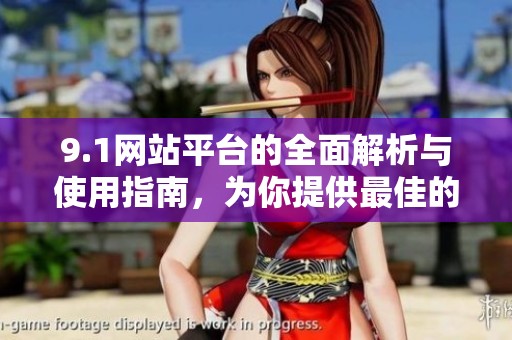 9.1网站平台的全面解析与使用指南，为你提供最佳的体验选择