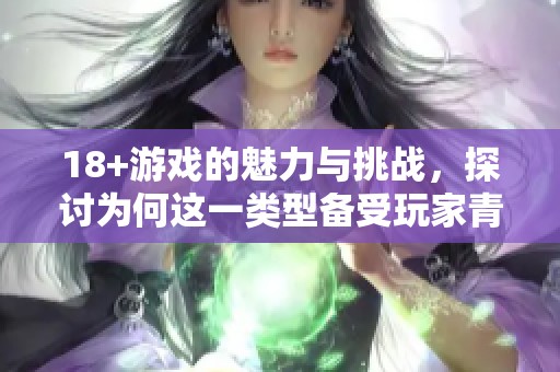 18+游戏的魅力与挑战，探讨为何这一类型备受玩家青睐