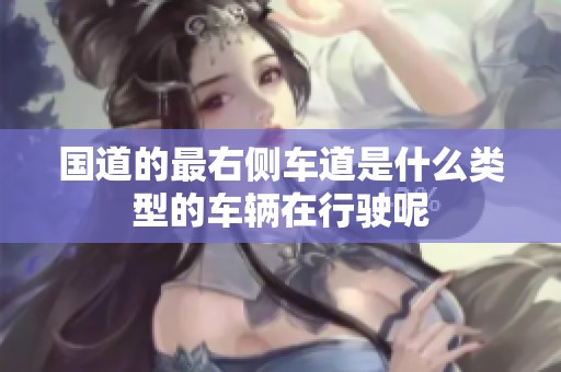 国道的最右侧车道是什么类型的车辆在行驶呢