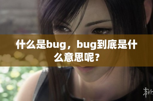 什么是bug，bug到底是什么意思呢？