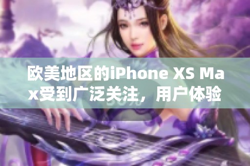 欧美地区的iPhone XS Max受到广泛关注，用户体验如何值得探讨