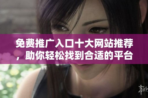 免费推广入口十大网站推荐，助你轻松找到合适的平台进行宣传
