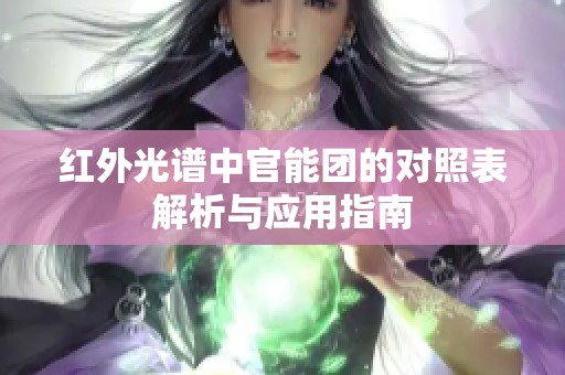 红外光谱中官能团的对照表解析与应用指南