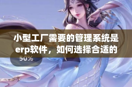 小型工厂需要的管理系统是erp软件，如何选择合适的方案呢