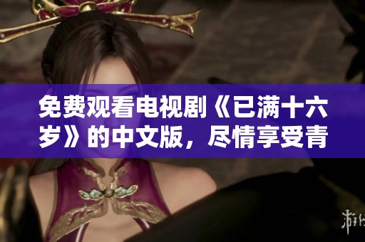 免费观看电视剧《已满十六岁》的中文版，尽情享受青春故事的魅力吧