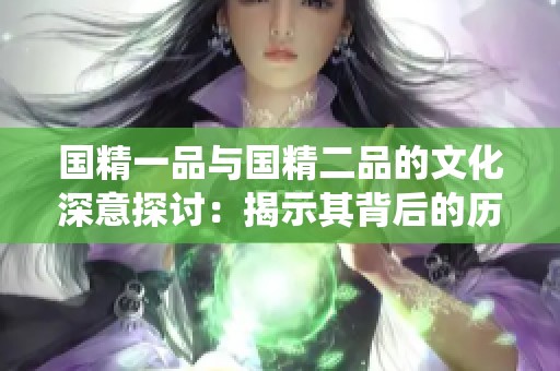 国精一品与国精二品的文化深意探讨：揭示其背后的历史与传统