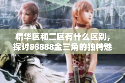 精华区和二区有什么区别，探讨88888金三角的独特魅力