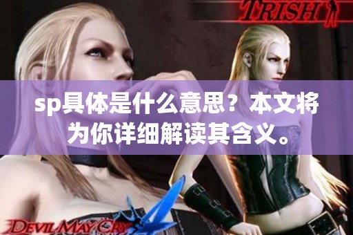 sp具体是什么意思？本文将为你详细解读其含义。