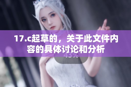 17.c起草的，关于此文件内容的具体讨论和分析