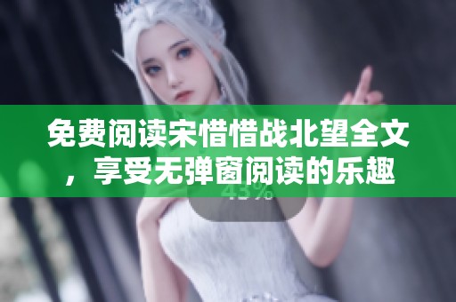 免费阅读宋惜惜战北望全文，享受无弹窗阅读的乐趣