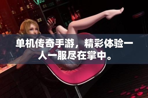 单机传奇手游，精彩体验一人一服尽在掌中。