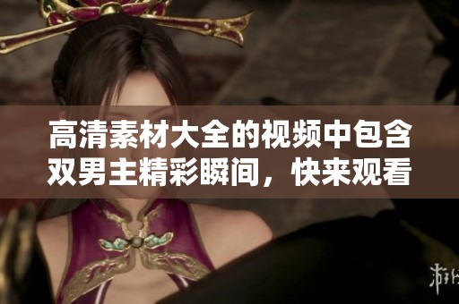 高清素材大全的视频中包含双男主精彩瞬间，快来观看吧