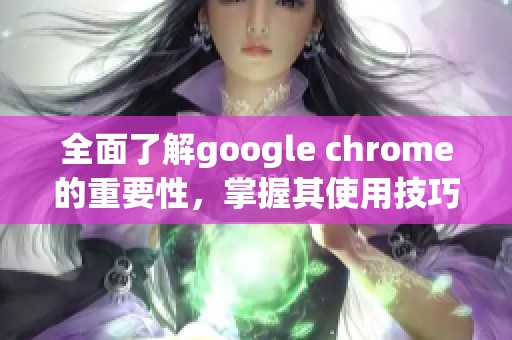全面了解google chrome的重要性，掌握其使用技巧与功能特点