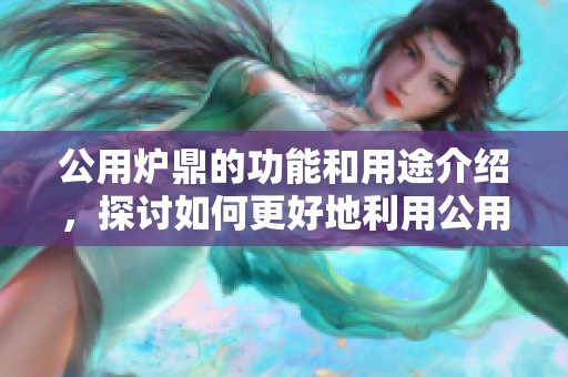 公用炉鼎的功能和用途介绍，探讨如何更好地利用公用炉鼎优化生产效率