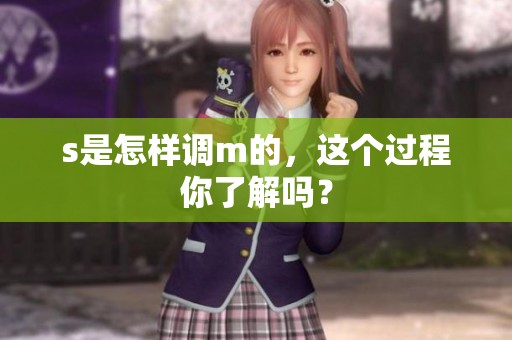 s是怎样调m的，这个过程你了解吗？