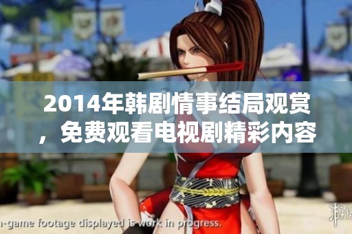 2014年韩剧情事结局观赏，免费观看电视剧精彩内容与剧情解析