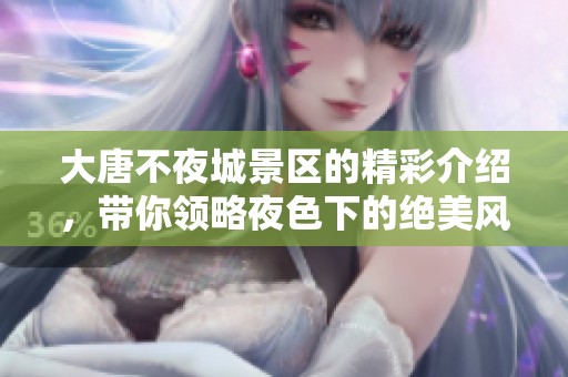 大唐不夜城景区的精彩介绍，带你领略夜色下的绝美风光与文化魅力