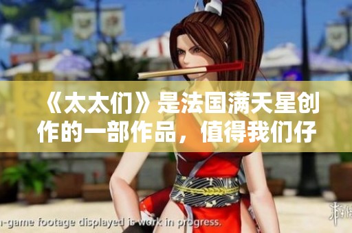 《太太们》是法国满天星创作的一部作品，值得我们仔细品味与探讨。