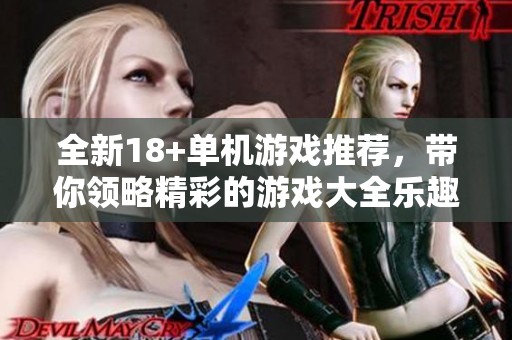 全新18+单机游戏推荐，带你领略精彩的游戏大全乐趣