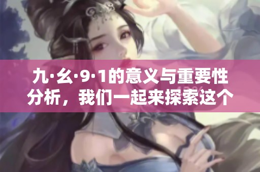九·幺·9·1的意义与重要性分析，我们一起来探索这个独特的数字组合