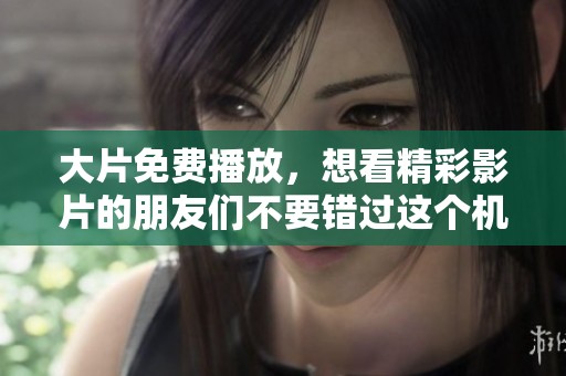 大片免费播放，想看精彩影片的朋友们不要错过这个机会！