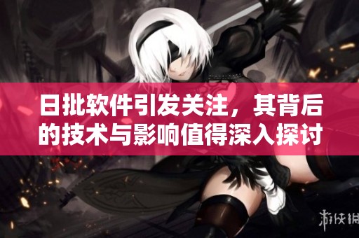 日批软件引发关注，其背后的技术与影响值得深入探讨