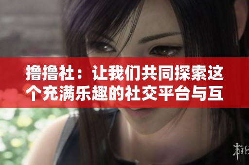 撸撸社：让我们共同探索这个充满乐趣的社交平台与互动世界