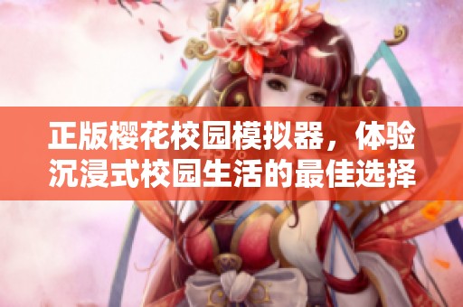 正版樱花校园模拟器，体验沉浸式校园生活的最佳选择