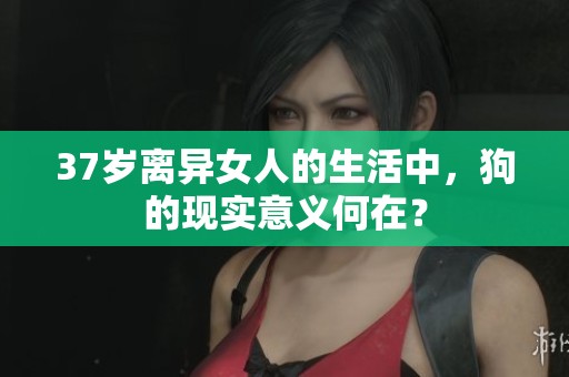 37岁离异女人的生活中，狗的现实意义何在？