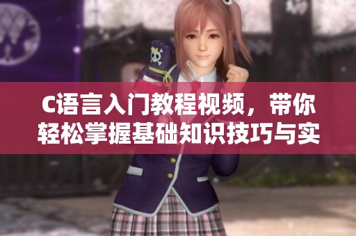 C语言入门教程视频，带你轻松掌握基础知识技巧与实践经验