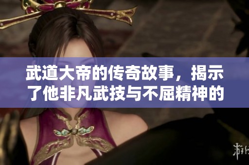 武道大帝的传奇故事，揭示了他非凡武技与不屈精神的背后。