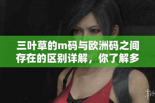 三叶草的m码与欧洲码之间存在的区别详解，你了解多少呢