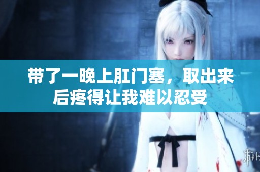带了一晚上肛门塞，取出来后疼得让我难以忍受