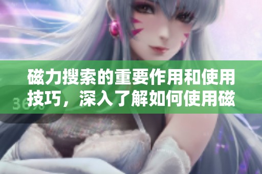 磁力搜索的重要作用和使用技巧，深入了解如何使用磁力搜索带来的便利
